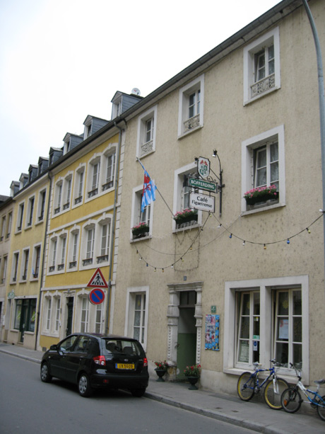 Cafe figueirense in luxembourg grund valley photo