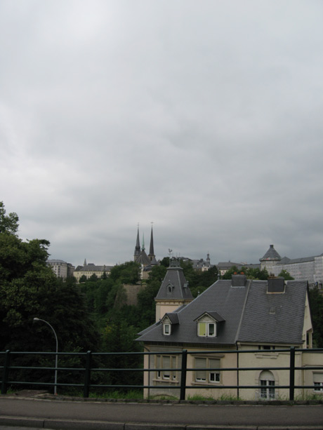 Panorama over the old city of luxembourg photo